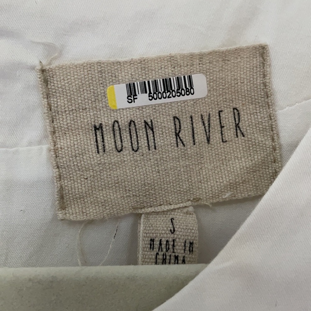 Anthropologie Dress | White Moon River Poplin - Picture 4 of 6